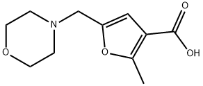 2-METHYL-5-MORPHOLIN-4-YLMETHYL-FURAN-3-CARBOXYLIC ACID Struktur