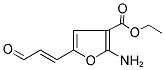 ETHYL 2-AMINO-5-(3-OXOPROP-1-ENYL)-3-FUROATE Struktur