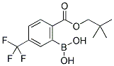 2,2-DIMETHYLPROPYL-4'-(TRIFLUOROMETHYL)BENZOATE-2'-BORONIC ACID Struktur