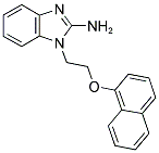 1-[2-(1-NAPHTHYLOXY)ETHYL]-1H-BENZIMIDAZOL-2-AMINE Struktur