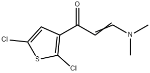 (E)-1-(2,5-DICHLORO-3-THIENYL)-3-(DIMETHYLAMINO)-2-PROPEN-1-ONE Struktur