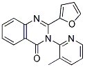 2-(2-FURYL)-3-(3-METHYLPYRIDIN-2-YL)QUINAZOLIN-4(3H)-ONE Struktur