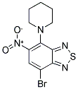 7-BROMO-5-NITRO-4-PIPERIDIN-1-YL-2,1,3-BENZOTHIADIAZOLE Struktur