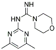 N-(4,6-DIMETHYLPYRIMIDIN-2-YL)MORPHOLINE-4-CARBOXIMIDAMIDE Struktur