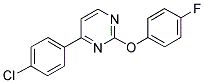 4-(4-CHLOROPHENYL)-2-(4-FLUOROPHENOXY)PYRIMIDINE Struktur