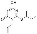 3-ALLYL-2-(SEC-BUTYLTHIO)-6-HYDROXYPYRIMIDIN-4(3H)-ONE Struktur