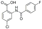 4-CHLORO-2-(4-FLUORO-BENZOYLAMINO)-BENZOIC ACID Struktur