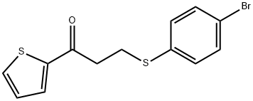 3-[(4-BROMOPHENYL)SULFANYL]-1-(2-THIENYL)-1-PROPANONE Struktur