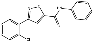 3-(2-CHLOROPHENYL)-N-PHENYL-5-ISOXAZOLECARBOXAMIDE Struktur