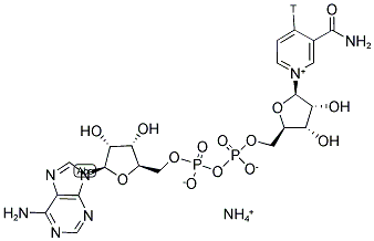 [4-3H]NICOTINAMIDE ADENINE DINUCLEOTIDE, AMMONIUM SALT Struktur