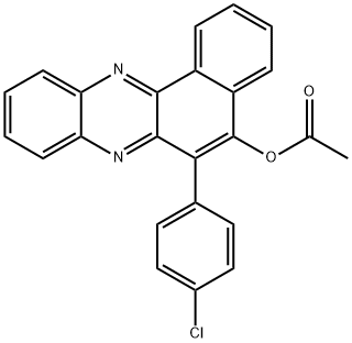 6-(4-CHLOROPHENYL)BENZO[A]PHENAZIN-5-YL ACETATE Struktur