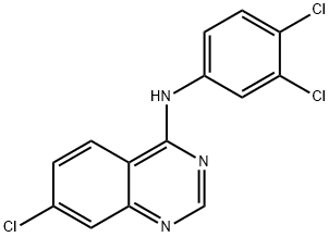 7-CHLORO-N-(3,4-DICHLOROPHENYL)-4-QUINAZOLINAMINE Struktur