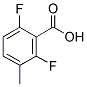 2,6-DIFLUORO-3-METHYLBENZOIC ACID Struktur