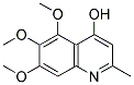 4-HYDROXY-2-METHYL-5,6,7-TRIMETHOXYQUINOLINE Struktur