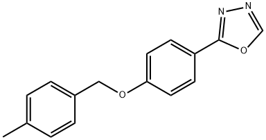 2-(4-[(4-METHYLBENZYL)OXY]PHENYL)-1,3,4-OXADIAZOLE Struktur