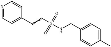 (E)-N-(4-METHYLBENZYL)-2-(4-PYRIDINYL)-1-ETHENESULFONAMIDE Struktur