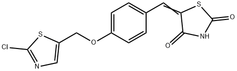 5-((E)-(4-[(2-CHLORO-1,3-THIAZOL-5-YL)METHOXY]PHENYL)METHYLIDENE)-1,3-THIAZOLANE-2,4-DIONE Struktur