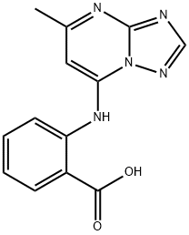 2-(5-METHYL-[1,2,4]TRIAZOLO[1,5-A]PYRIMIDIN-7-YLAMINO)-BENZOIC ACID Struktur