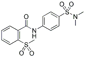 N-[4-[(DIMETHYLAMINO)SULPHONYL]PHENYL]-2-(METHYLSULPHONYL)BENZAMIDE Struktur