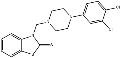 3-([4-(3,4-DICHLOROPHENYL)PIPERAZINO]METHYL)-1,3-BENZOTHIAZOLE-2(3H)-THIONE Struktur