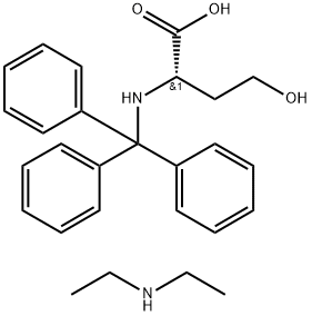 N-ALPHA-TRITYL-L-HOMOSERINE DIETHYLAMMONIUM SALT Struktur