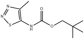 NEOPENTYL N-(4-METHYL-1,2,3-THIADIAZOL-5-YL)CARBAMATE Struktur