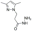 3-(3,5-DIMETHYL-PYRAZOL-1-YL)-PROPIONIC ACID HYDRAZIDE Struktur