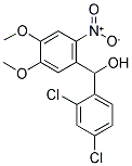 (2,4-DICHLORO-PHENYL)-(4,5-DIMETHOXY-2-NITRO-PHENYL)-METHANOL Struktur