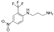 N-[4-NITRO-2-(TRIFLUOROMETHYL) PHENYL] PROPANE-1,3-DIAMINE Struktur