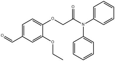 2-(2-ETHOXY-4-FORMYL-PHENOXY)-N,N-DIPHENYL-ACETAMIDE Struktur