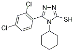 4-CYCLOHEXYL-5-(2,4-DICHLORO-PHENYL)-4H-[1,2,4]TRIAZOLE-3-THIOL Struktur