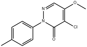 4-CHLORO-5-METHOXY-2-(4-METHYLPHENYL)-3(2H)-PYRIDAZINONE Struktur