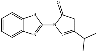 1-BENZOTHIAZOL-2-YL-3-(ISOPROPYL)-2-PYRAZOLIN-5-ONE Struktur