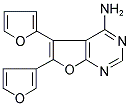 5-(2-FURYL)-6-(3-FURYL)FURO [2,3-D]PYRIMIDIN-4-AMINE Struktur