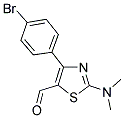 4-(4-BROMOPHENYL)-2-(DIMETHYLAMINO)-1,3-THIAZOLE-5-CARBALDEHYDE Struktur