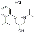 1-(ISOPROPYLAMINO)-3-(2-ISOPROPYL-5-METHYLPHENOXY)PROPAN-2-OL HYDROCHLORIDE Struktur