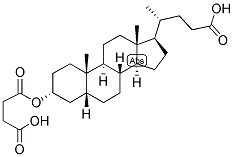 5-BETA-CHOLAN-24-OIC ACID-3-ALPHA-OL HEMISUCCINATE Struktur