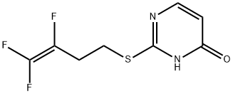 2-[(3,4,4-TRIFLUORO-3-BUTENYL)SULFANYL]-4(3H)-PYRIMIDINONE Struktur