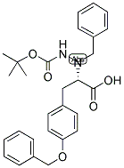 (S)-(+)-N(ALPHA)-BENZYL-N(BETA)-BOC-O-BENZYL-(L)-HYDRAZINOTYROSINE Struktur