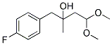 1-(4-FLUOROPHENYL)-4,4-DIMETHOXY-2-METHYLBUTAN-2-OL Struktur