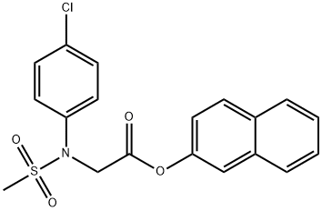 2-NAPHTHYL 2-[4-CHLORO(METHYLSULFONYL)ANILINO]ACETATE Struktur