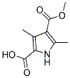 4-(METHOXYCARBONYL)-3,5-DIMETHYL-1H-PYRROLE-2-CARBOXYLIC ACID Struktur