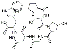 H-PRO-SER-HYP-GLY-ASP-TRP-OH Struktur