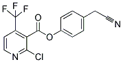 4-(CYANOMETHYL)PHENYL 2-CHLORO-4-(TRIFLUOROMETHYL)NICOTINATE Struktur