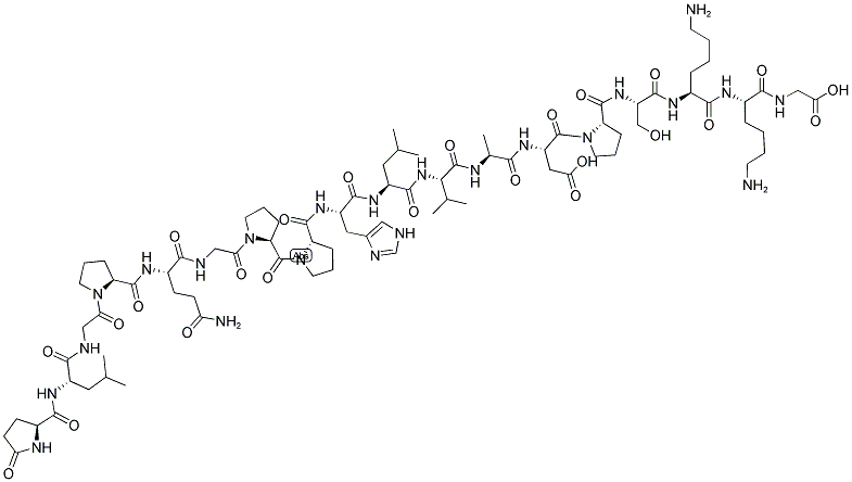 GASTRIN (1-17)-GLY, HUMAN Struktur