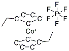 BIS(ETHYLCYCLOPENTADIENYL)COBALT(III) HEXAFLUOROPHOSPHATE Struktur