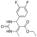 ETHYL 4-(3,4-DIFLUOROPHENYL)-6-METHYL-2-OXO-1,2,3,4-TETRAHYDROPYRIMIDINE-5-CARBOXYLATE Struktur