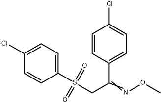 1-(4-CHLOROPHENYL)-2-[(4-CHLOROPHENYL)SULFONYL]-1-ETHANONE O-METHYLOXIME Struktur