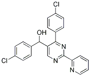 A, 4-BIS(4-CHLOROPHENYL)-2-(PYRIDIN-2-YL)-5-PYRIMIDINEMETHANOL Struktur