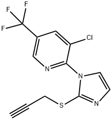 1-[3-CHLORO-5-(TRIFLUOROMETHYL)-2-PYRIDINYL]-1H-IMIDAZOL-2-YL 2-PROPYNYL SULFIDE Struktur